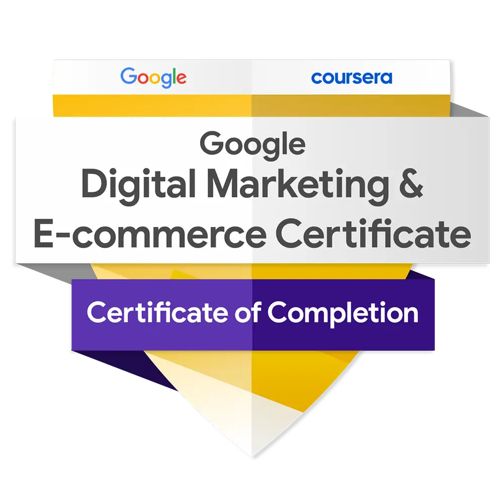 google digital marketing and e commerce professiona